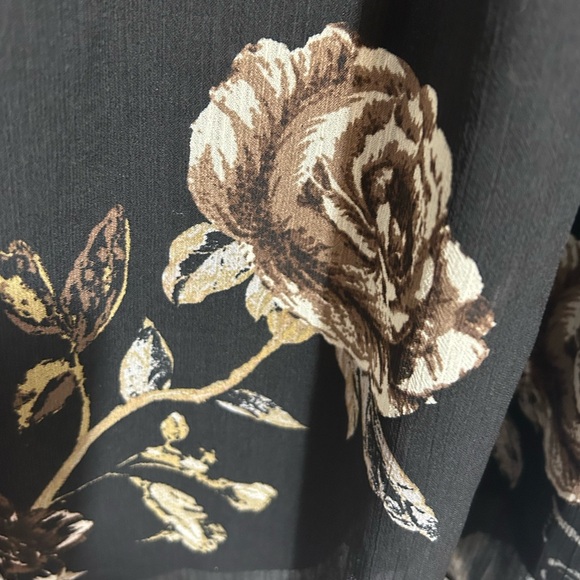 Ophelia Roe Smocked neck dress size medium - Picture 5 of 8